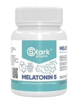 Мелатонін Stark Pharm Melatonin 5 мг, 120 таблеток