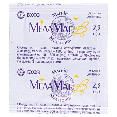 МелаМаг-B6 гранули по 2,3 г №20 у саше