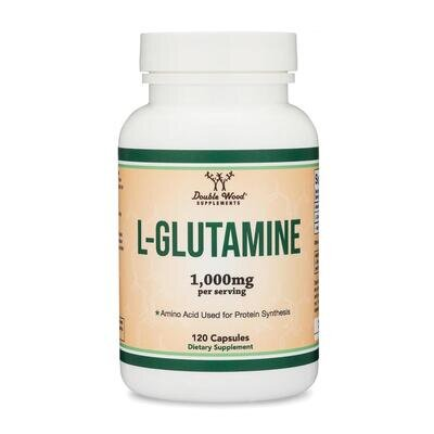 L-глутамін Double Wood L-Glutamine 1000 мг, 120 капсул