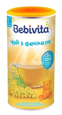Напій Bebivita Чай з фенхелю, сухий швидкорозчинний, 200 г