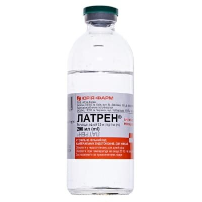 Латрен розчин д/інф. 0.5 мг/мл по 200 мл у пляш.