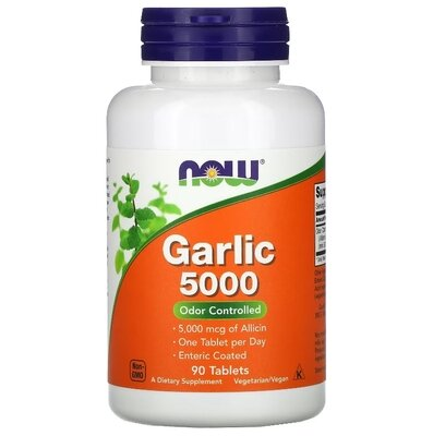 Часник NOW Garlic 5000 таблетки №90