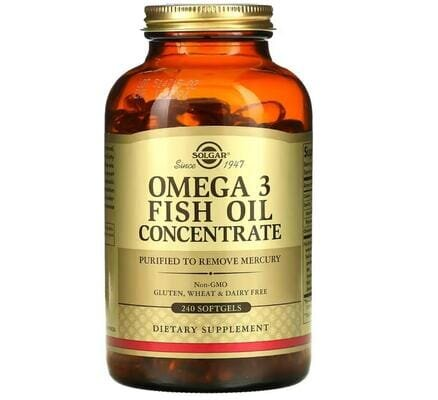 Омега-3 Концентрат риб'ячого жиру Solgar Omega-3 Fish Oil Concentrate м'які капсули №240