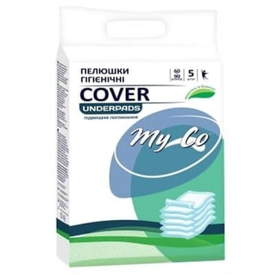 Пелюшки MyCo Cover одноразові гігієнічні 60 х 90 см, 5 шт