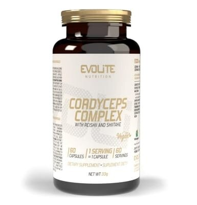Кордіцепс Комплекс Evolite Nutrition Cordyceps Complex, 60 капсул