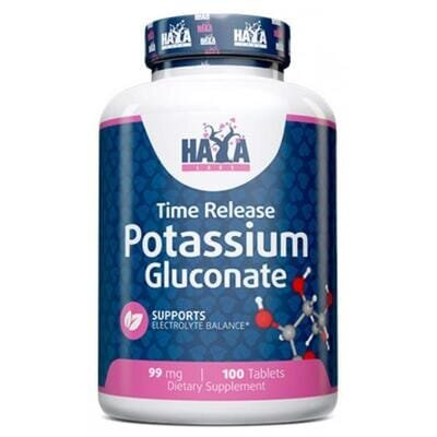 Калію глюконат Haya Labs Potassium Gluconate таблетки по 99 мг №100
