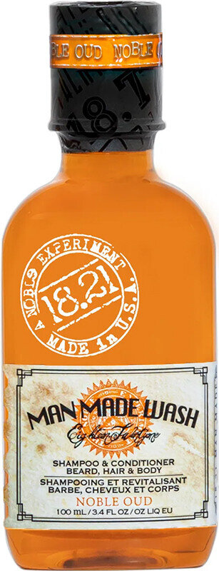Гель для душу, шампунь та кондиціонер 18.21 Man Made Noble Oud 3-в-1 для волосся та тіла, 100 мл