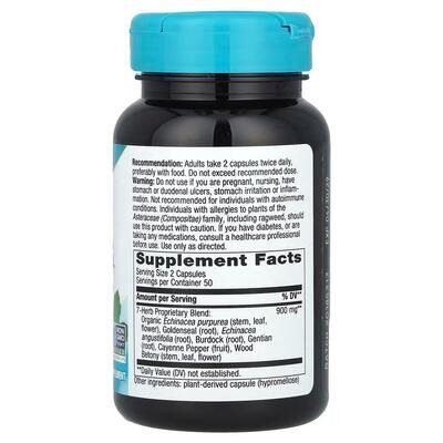 Ехінацея та гідрастіс Nature's Way Echinacea Goldenseal 900 мг, 100 веганських капсул