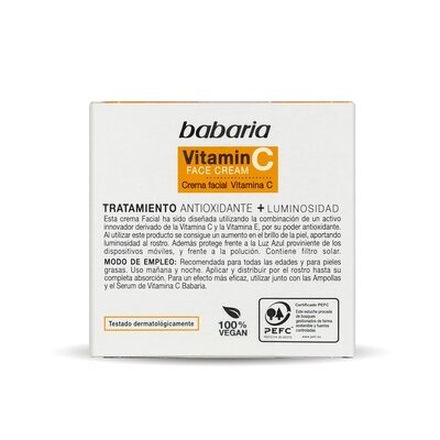 Крем для обличчя Babaria Vitamin C, 50 мл