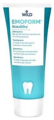Зубна паста Dr. Wild Emoform Sensitive Для чутливих зубів з мінеральними солями та фторидом, 75 мл