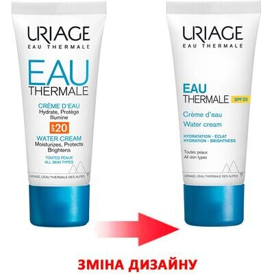 Крем для обличчя Uriage Eau Thermale SPF20 зволожуючий, 40 мл