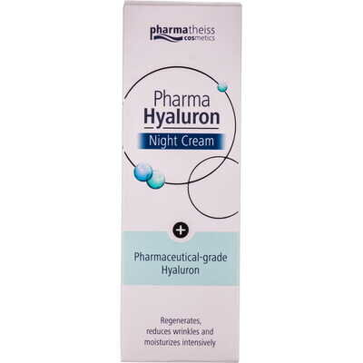 Крем для обличчя Pharma Hyaluron Legere нічний зволожуючий, флакон з дозатором, 50 мл