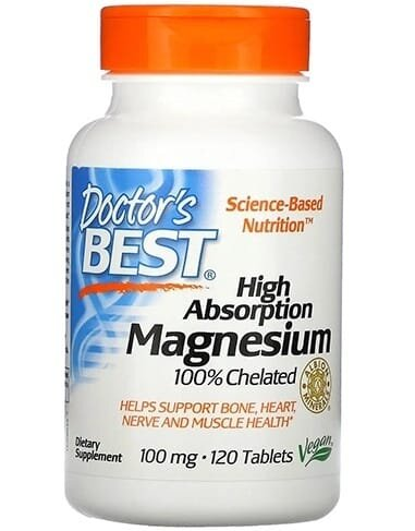 Магній Високої Абсорбації Doctor's Best High Absorption Magnesium, 120 таблеток