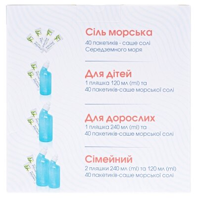 Набір для промивання носа Кукушка Orlando сімейний, флакон 120 і 240 мл