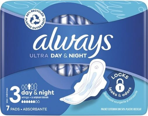 Прокладки гігієнічні Always Ultra Day Super Extra, 6 крапель, 3 розмір, 7 шт