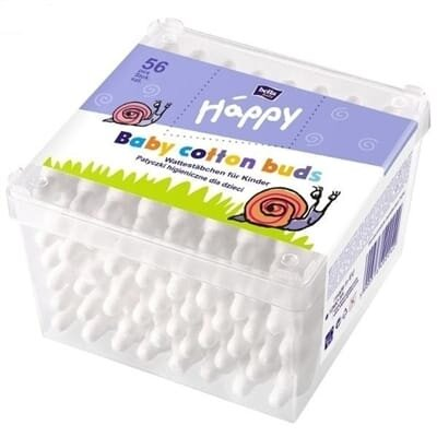 Ватні палички Bella Baby Happy гігієнічні для дітей, 56 шт