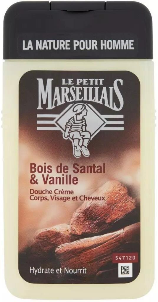 Гель-шампунь Le Petit Marseillais 3в1 Сандал і ваніль для чоловіків, 250 мл
