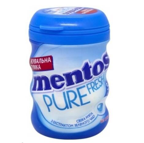 Жувальна гумка Mentos Pure Fresh зі смаком Свіжої м'яти, 56 г