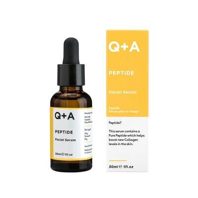 Сироватка для обличчя Q+A Антивікова з пептидами, 30 мл