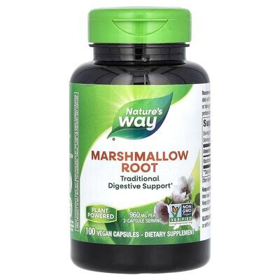 Алтею корінь Nature's Way Marshmallow Root 960 мг, 100 веганських капсул