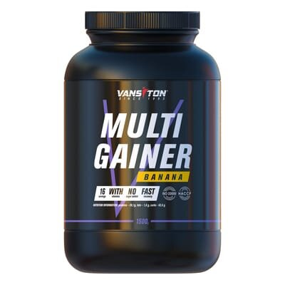 Гейнер Vansiton Multigainer, банан, 1,5 кг