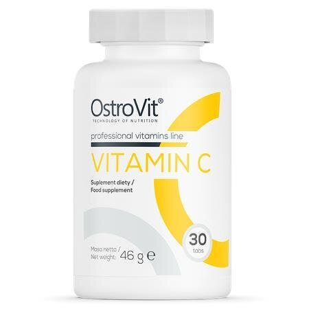 Вітамін С OstroVit Vitamin C 1000 мг, 30 таблеток
