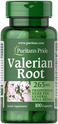 Корінь валеріани Puritan's Pride Valerian Root 265 мг, 100 капсул