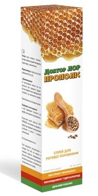 Доктор ЛОР Прополіс спрей для ротової порожнини, 30 мл