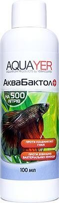 АкваБактол Aquayer антибактеріальний препарат для акваріума, 100 мл
