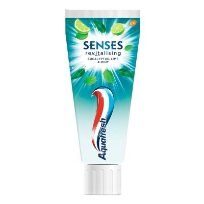 Зубна паста Aquafresh Senses Revitalising евкаліпт, лайм та м'ята, 75 мл