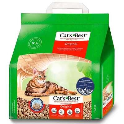 Наповнювач для котячого туалету Cat's Best Original деревний грудкуючий, 2,1 кг (5 л)