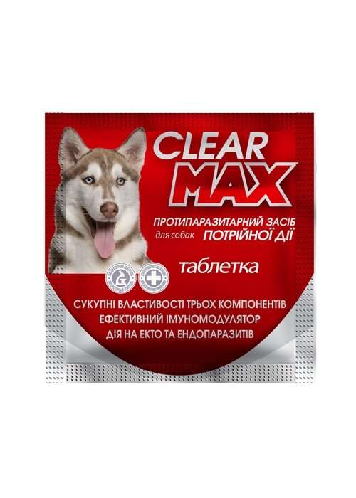 КліарМакс 1 г антигельмінтний засіб для собак, 1 таблетка