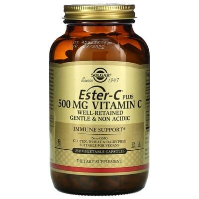 Вітамін С Solgar Ester-C Plus 500 мг Vitamin C вег. капсули №250