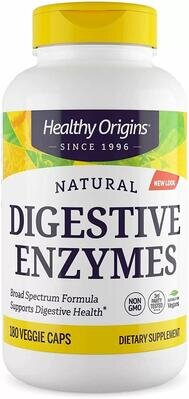 Травні ферменти Healthy Origins Digestive Enzymes Broad Spectrum, 180 вегетаріанських капсул