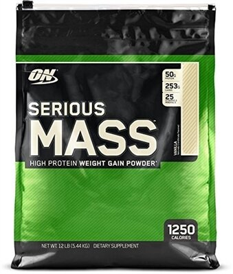 Гейнер Optimum Nutrition Serious Mass, ваніль, 5,45 кг
