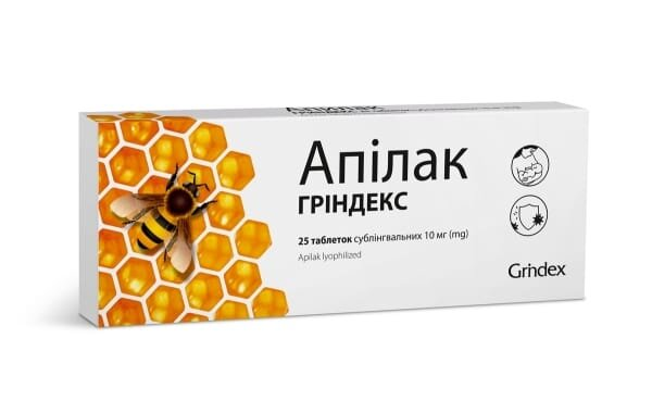 Апілак Гріндекс таблетки сублінгв. по 10 мг №25