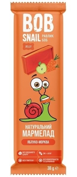 Мармелад Jelly Bob Snail яблуко-морква, 38 г