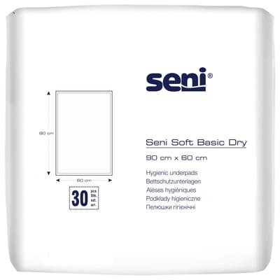 Пелюшки Seni Soft Basic Dry одноразові гігієнічні 90х60 см, 30 шт
