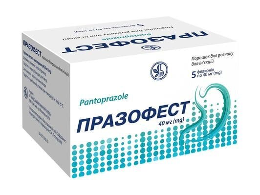 Празофест порошок для р-ну д/ін. по 40 мг №5 у флак.