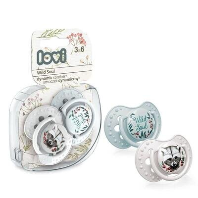 Пустушка силіконова Lovi Wild Soul динамічна, 22/883boy, 3-6 місяців, 2 шт