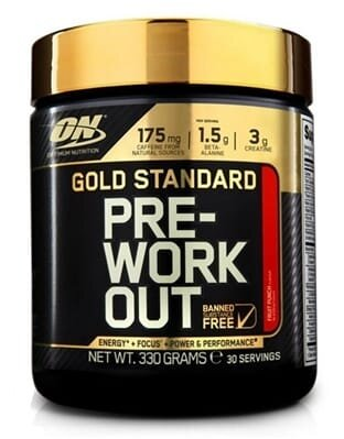 Передтренувальний комплекс Optimum Nutrition Gold Standard Pre-Workout, фруктовий пунш, 300 г