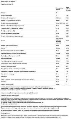 Вітаміни для вагітних Solgar Prenatal Nutrients таблетки №120