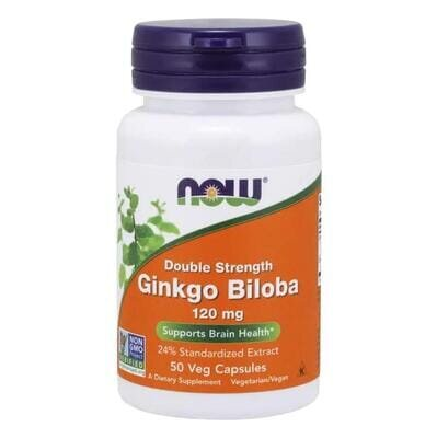 Гінкго білоба NOW Ginkgo Biloba 120 мг вег. капсули №50