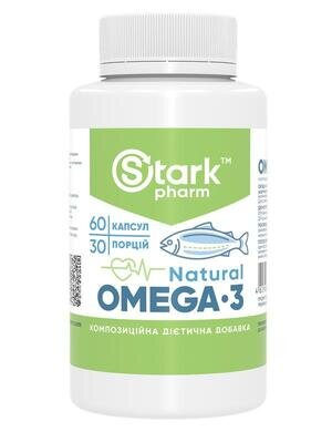Омега 3 риб'ячий жир Stark Pharm Natural Omega 3 1000 мг, 60 капсул