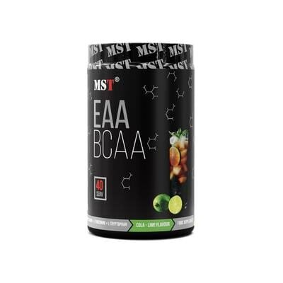 Комплекс амінокислот MST Nutrition BCAA & EAA Zero кола лайм, 40 порцій, 520 г