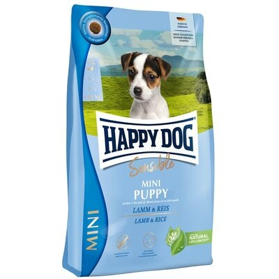 Корм сухий Happy Dog Sensible Mini Puppy Lamm & Rice для цуценят малих порід з ягням та рисом, 800 г