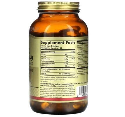 Омега 3-6-9 Solgar Omega 3-6-9 1300 мг м'які капсули №120