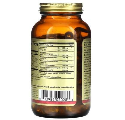 Омега 3-6-9 Solgar Omega 3-6-9 1300 мг м'які капсули №120