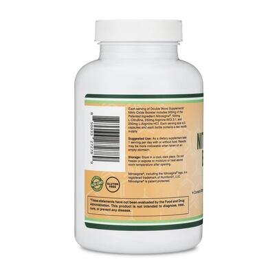 Передтренувальний комплекс Double Wood Nitric Oxide Booster 1500 мг, 180 капсул