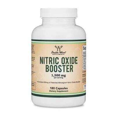 Передтренувальний комплекс Double Wood Nitric Oxide Booster 1500 мг, 180 капсул